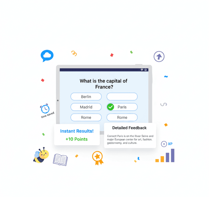 Quiz and exam interface