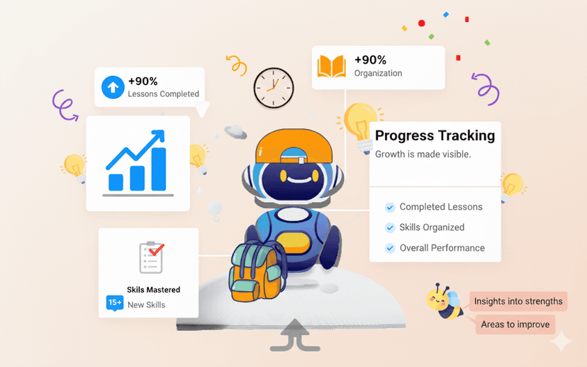 Progress tracking dashboard